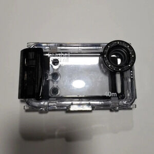 (2)Seashell SS-I  40mm iPhone waterproof /underwater housing case black/clear